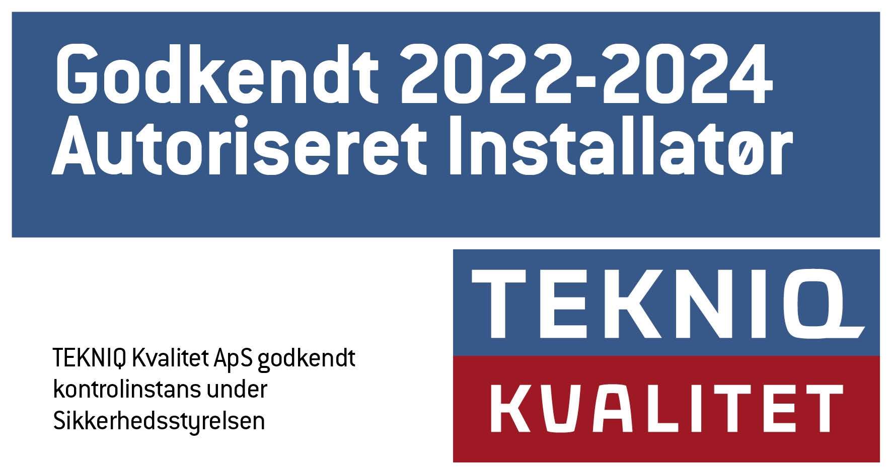 etiket autoriseret installatør 2022