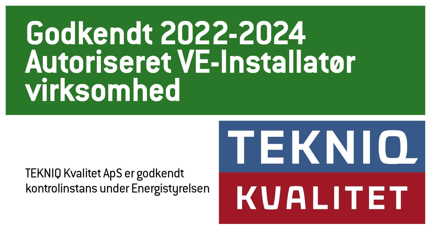etiket autoriseret ve-installatør 2022